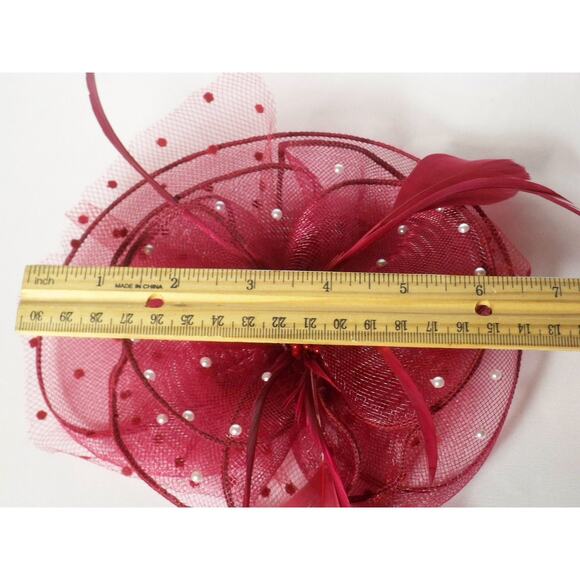 English hat mesh hat Kentucky Derby fascinator headpiece hat - Picture 8 of 9